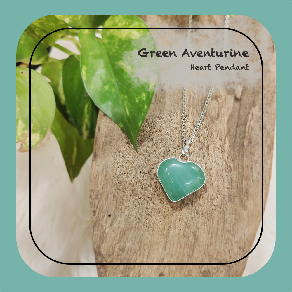 Green Aventurine Heart Pendant
