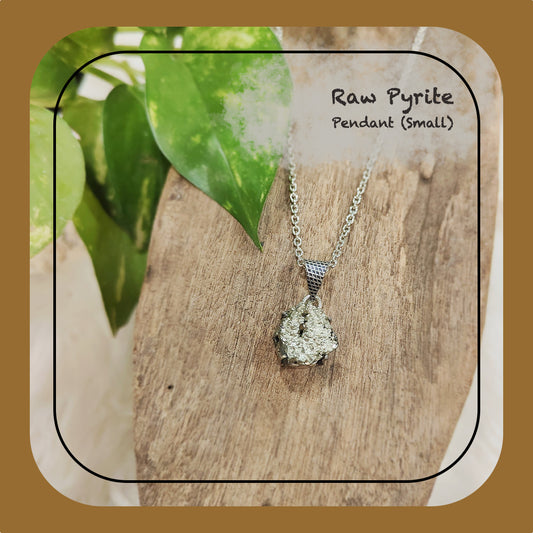 Raw Pyrite Pendant