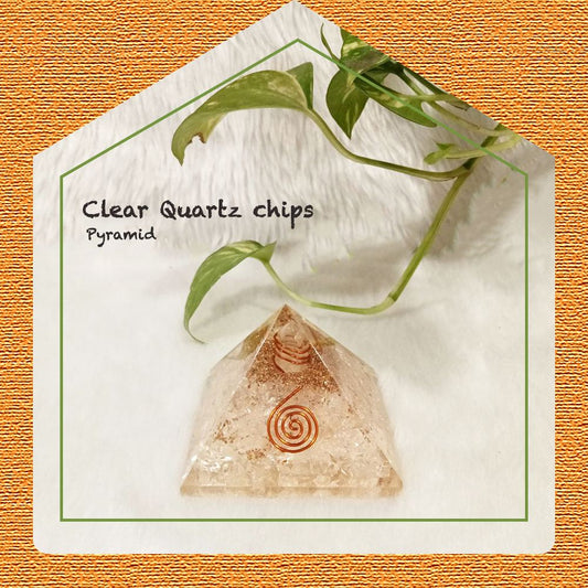 Clear Quartz Chips Pyramid