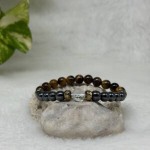 Mulanka 8 Bracelet : Tiger’s Eye + Hematite